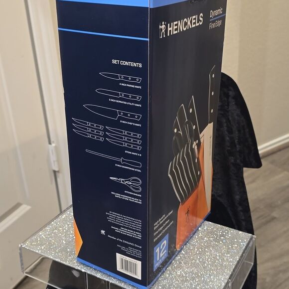 Henckels Dynamic Fine Edge Stainless Steel 12-PC Knife Block Set - Picture 5 of 5